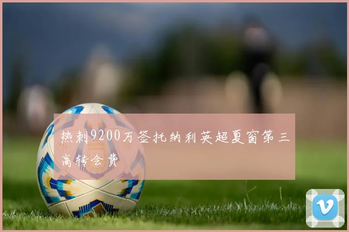 热刺9200万签托纳利英超夏窗第三高转会费 - 开云官网